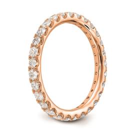 Pure Fire 14kt. Rose Gold Lab Grown Diamond Eternity Wedding Band