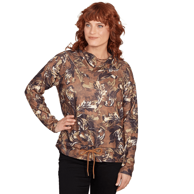Womens Skye’s the Limit Autumn Countryside Leaf Sweatshirt