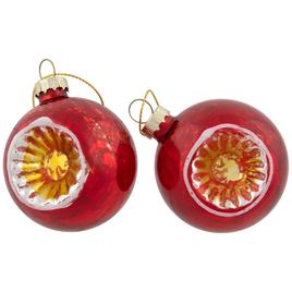 Northlight Seasonal 9ct. Glittered Retro Christmas Ornaments