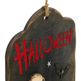 Northlight Seasonal 9.75in. Skeleton and Jack-O-Lantern Wall Sign