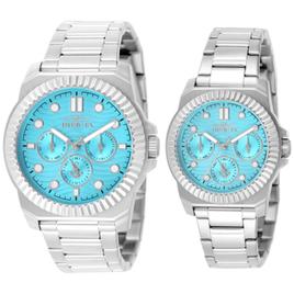 Womens Invicta Ocean Voyage Light Blue Dial Quartz Watch - 49257