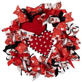 Northlight Seasonal Ribbon and Twig Valentine''s Day Wreath
