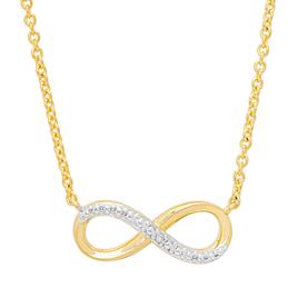 Accents by Gianni Argento Diamond Accent Plated Infinity Pendant
