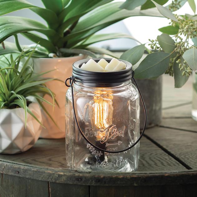 Candle Warmers Etc. Glass Moon Jar Illumination Fragrance Warmer