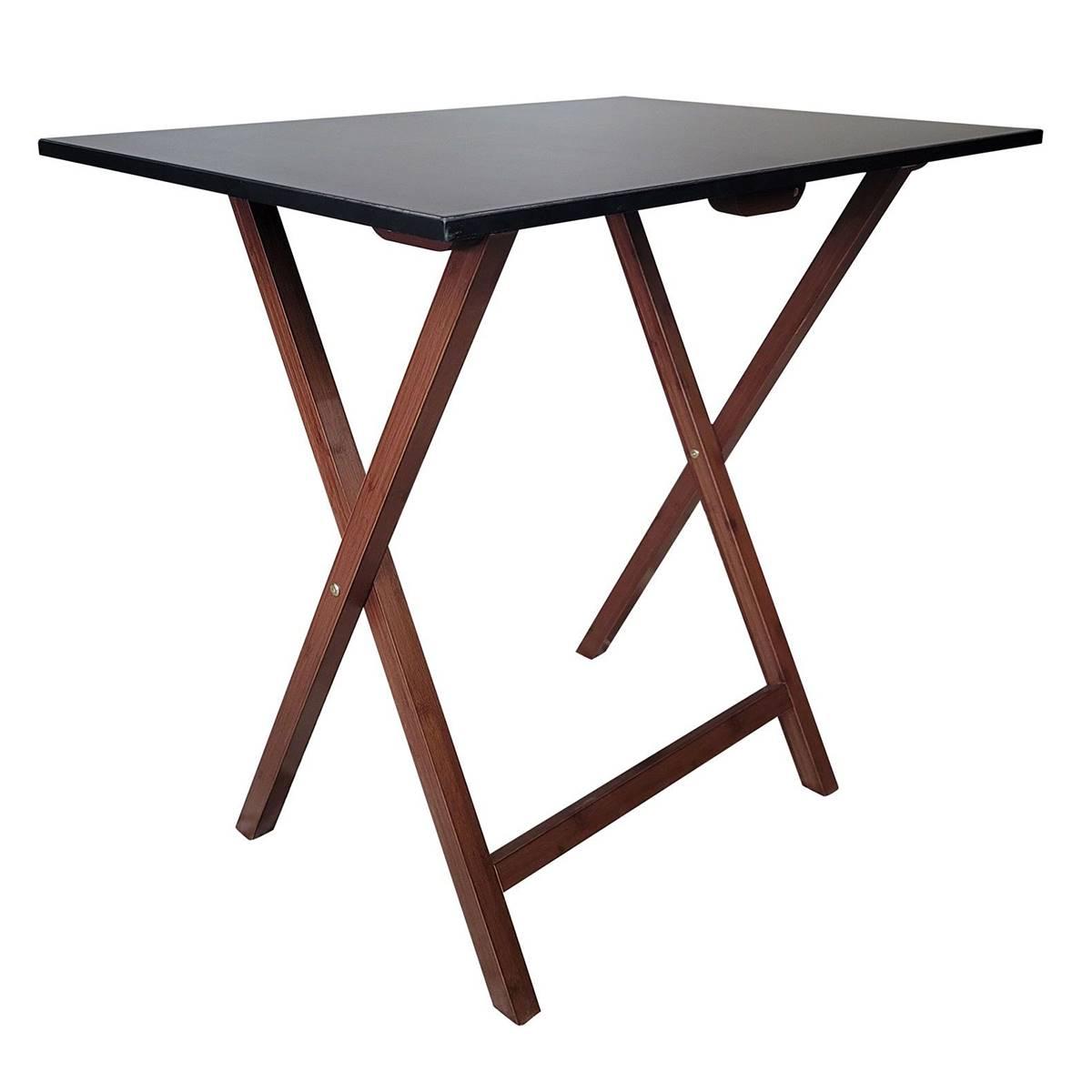 eccostyle(tm) Solid Bamboo Frame Folding Desk
