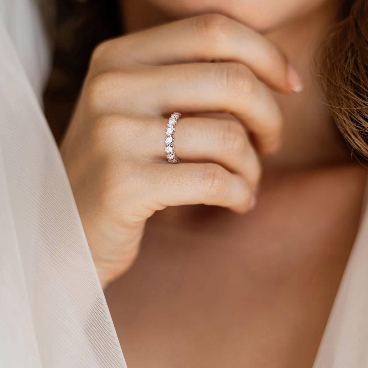 Gemstone Classics™ 1kt. Dew Moissanite Eternity Band