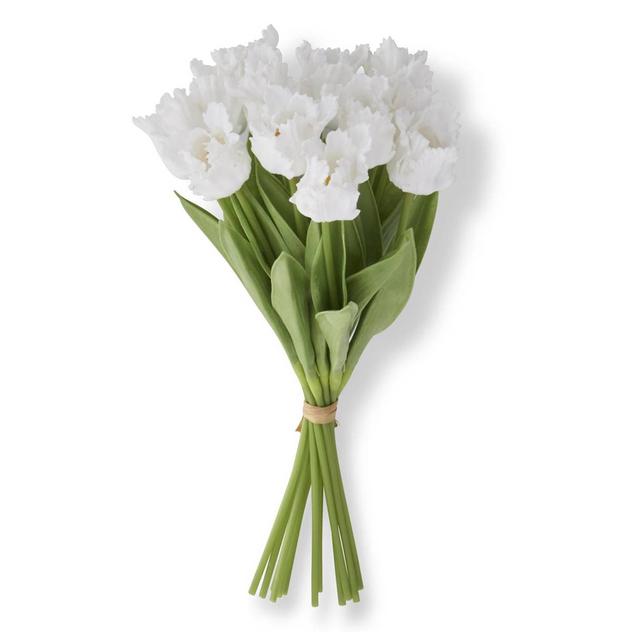 K&K Interiors White Parrot Tulip Bundle