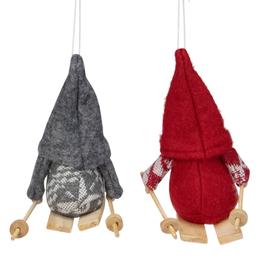 Northlight Seasonal 4in. Gnome Christmas Ornaments - Set of 2