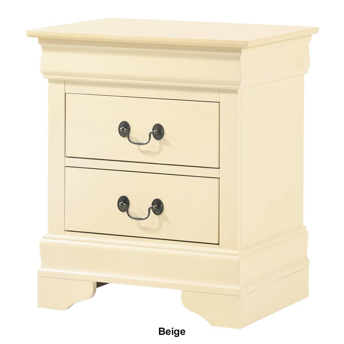 Passion Furniture Louis Philippe 21in. Drawer Nightstand
