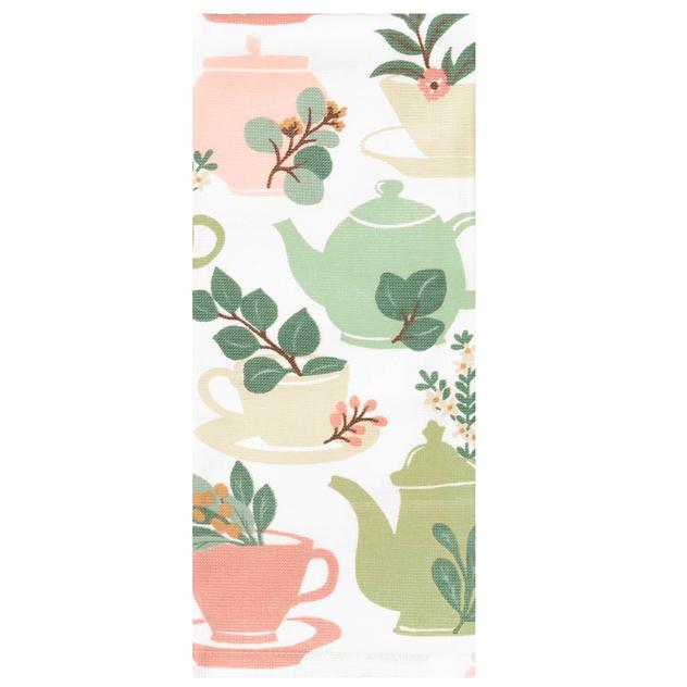 Ritz Eucalyptus Tea Pots Dual Kitchen Towel