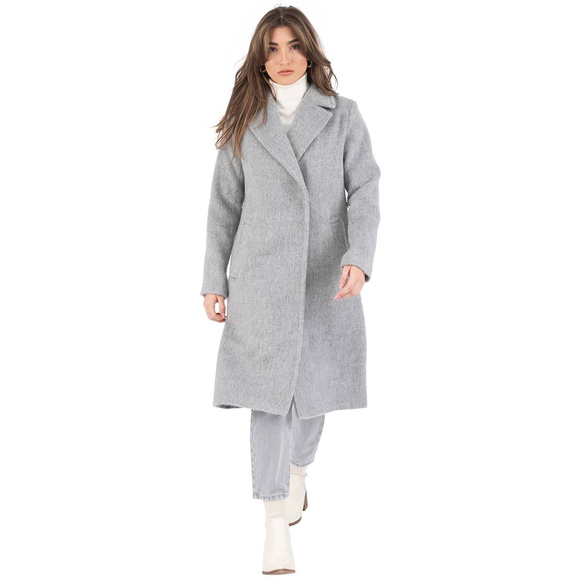 Womens Nine West Belted Faux Wool Trench Coat