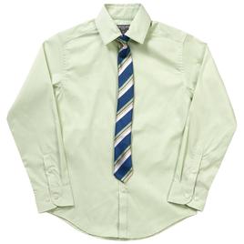 Boys (8-20) Van Heusen(R) Dress Shirt & Clip On Tie - Almost Aqua