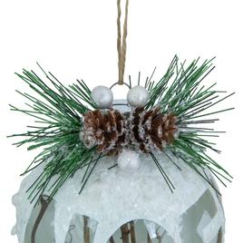 Northlight 5in. White Frosted NOEL Christmas Ornament