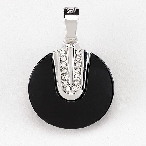Wearable Art Silver Jet Charm Slider Enhancer