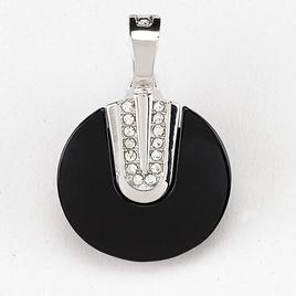 Wearable Art Silver Jet Charm Slider Enhancer