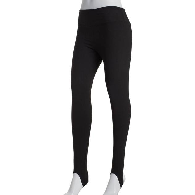 Juniors No Comment Yum Wide Waistband Stirrup Leggings