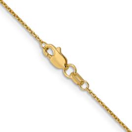 Unisex Gold Classics™ .95mm. 14k Diamond Cut Cable 14in. Necklace