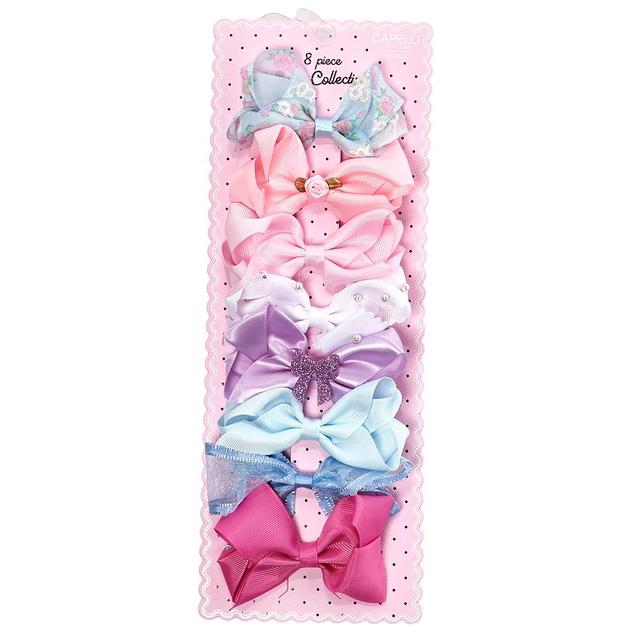 Girls Capelli® New York 8pk. Mix Floral/Assorted Bows