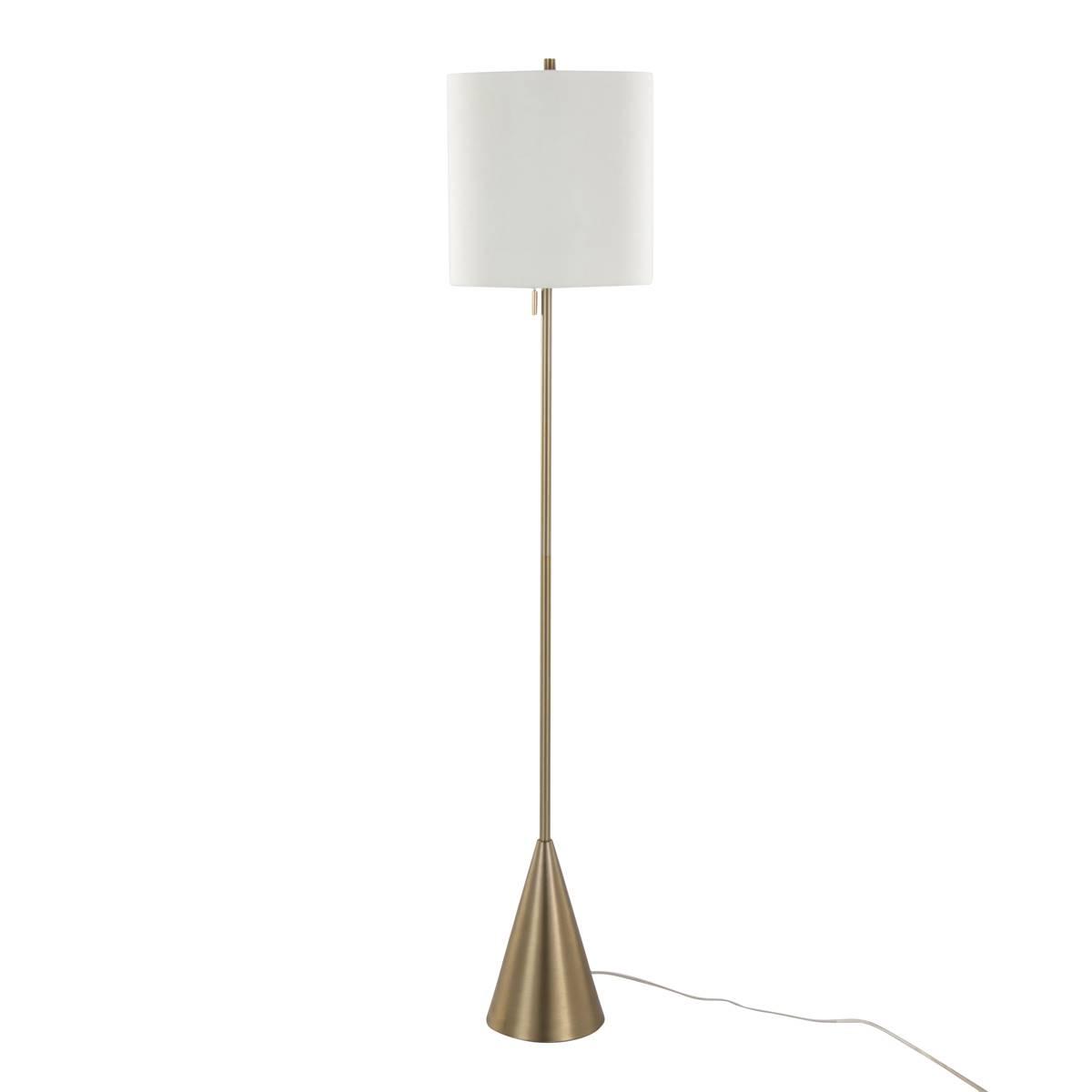 LumiSource Cone 64in. Contemporary Metal Floor Lamp
