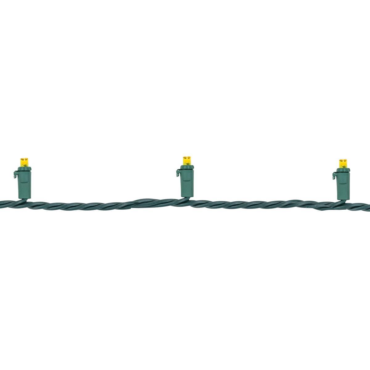 Northlight Seasonal 100ct. LED Green Wire Yellow Christmas Lights