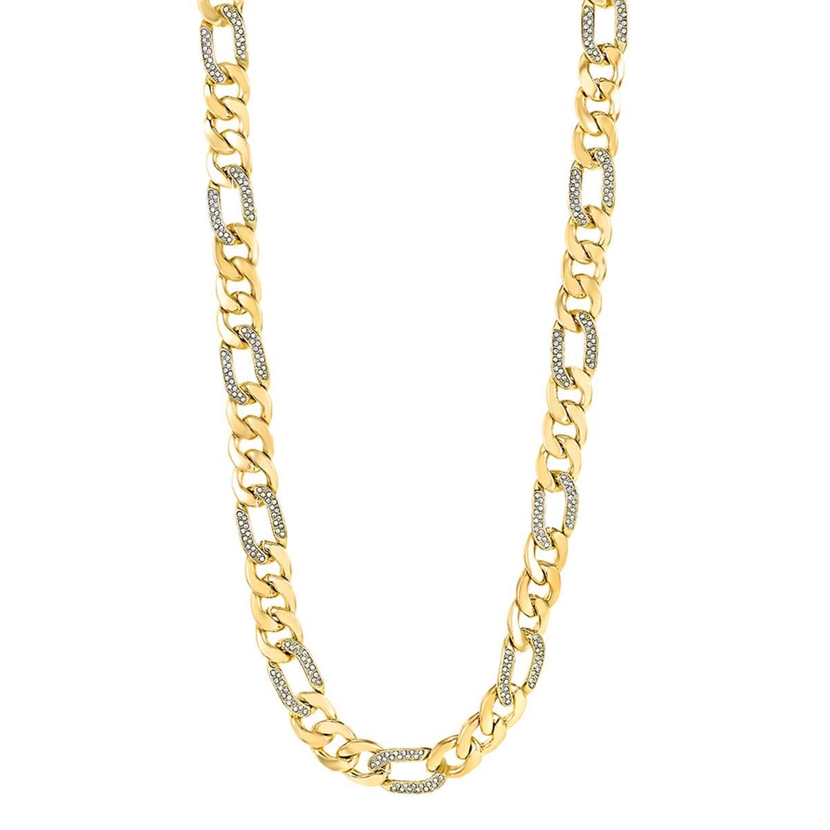 American Exchange Gold Figaro Chain/Bracelet & Earrings Set