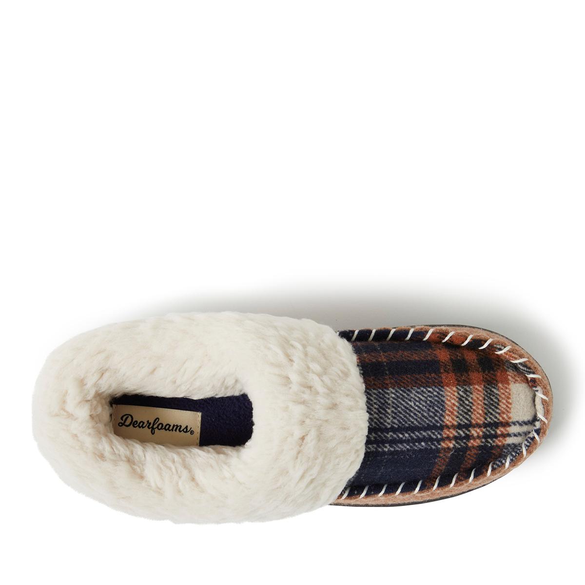Womens Dearfoams® Elaine Wool Blend Moccasins