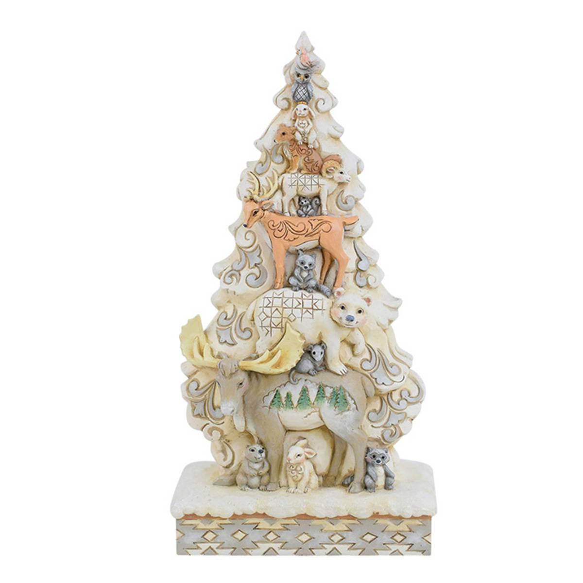 Jim Shore Woodland Glen Stacked Animals Christmas Figurine