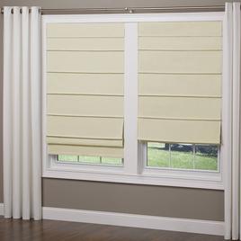 5in. Textured Fabric Cordless Roman Shades - Tan