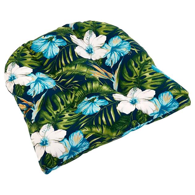 Jordan Manufacturing Floral Outdoor Wick Chair Cushion