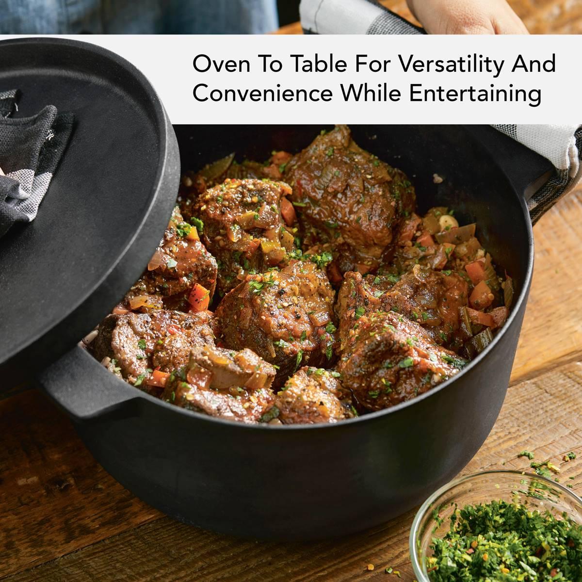 KitchenAid® Seasoned Cast Iron Dutch Oven Casserole Pot