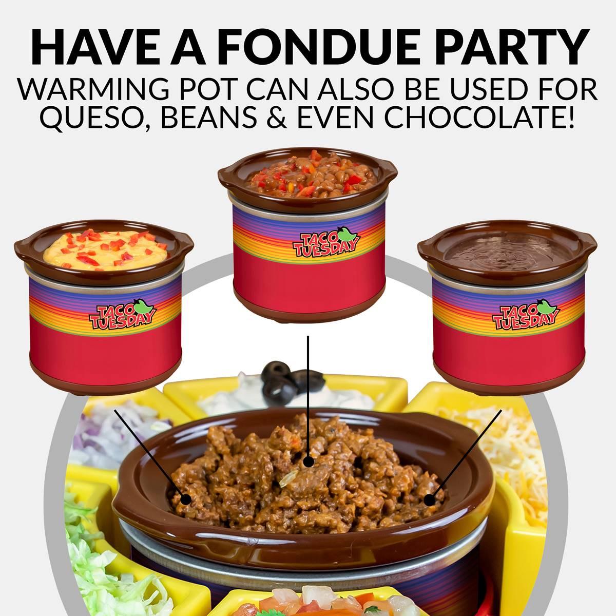 Nostalgia™ Taco Tuesday Lazy Susan Taco Bar