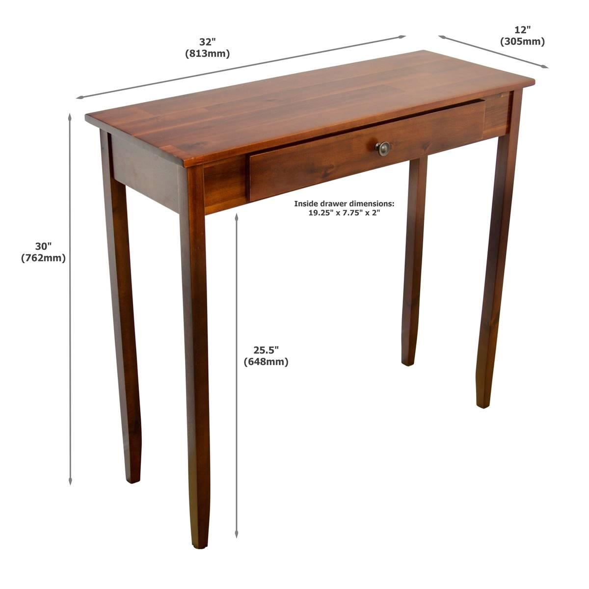 eccostyle™ Solid Acacia Console Table with Drawer