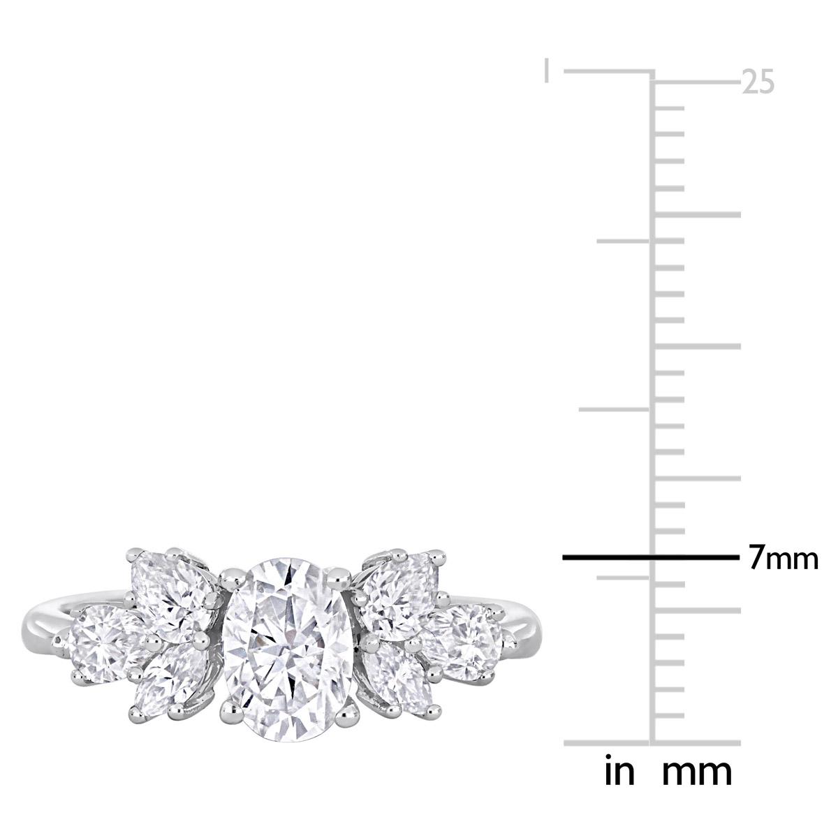 Gemstone Classics™ 10kt. White Gold 2ctw. Moissanite Ring