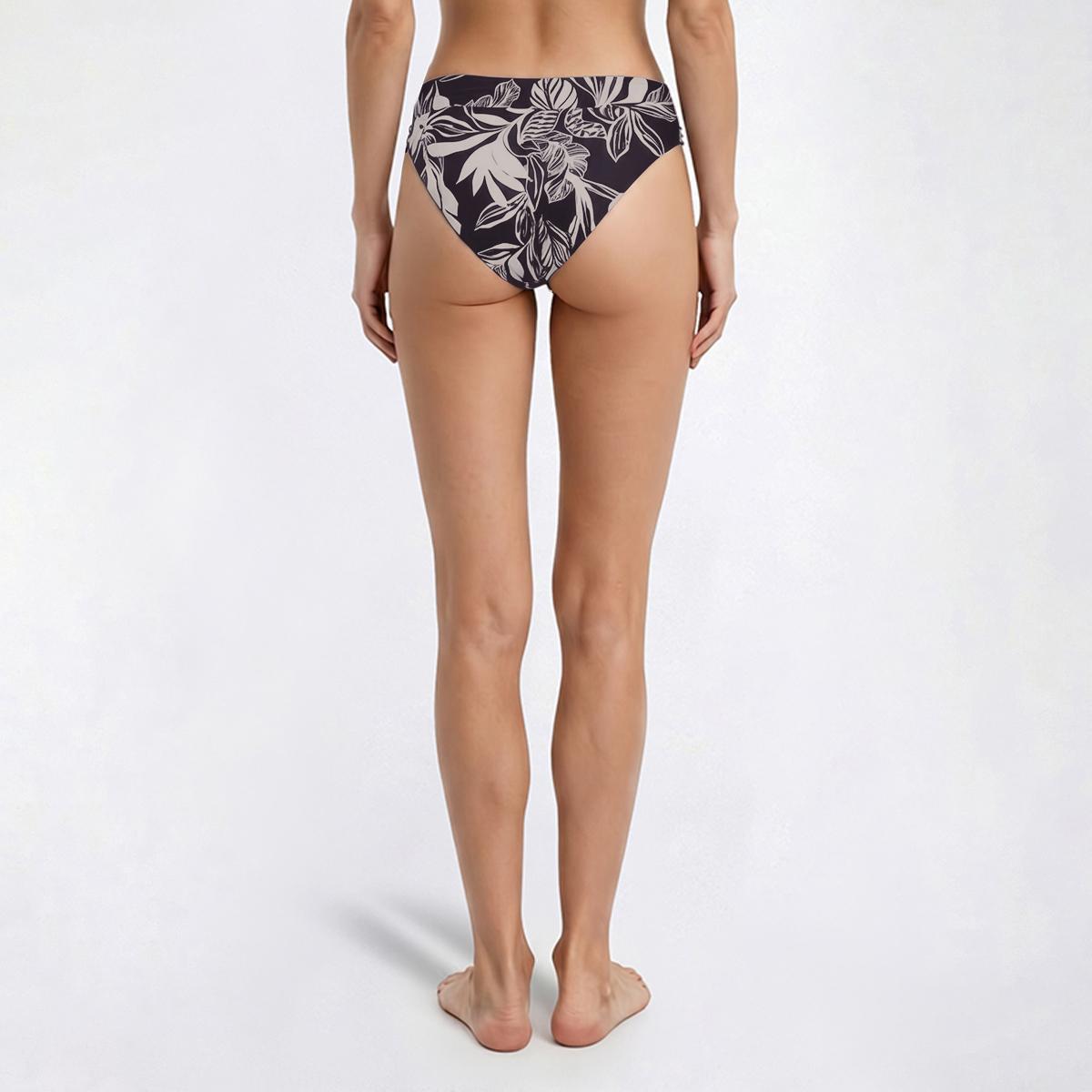 Womens Cupshe Leaf Wide Band High Waist Swim Bottoms