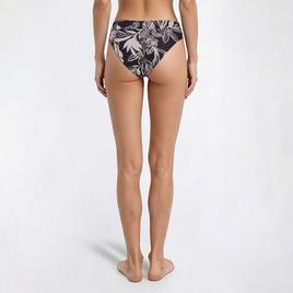 Womens Cupshe Leaf Wide Band High Waist Swim Bottoms