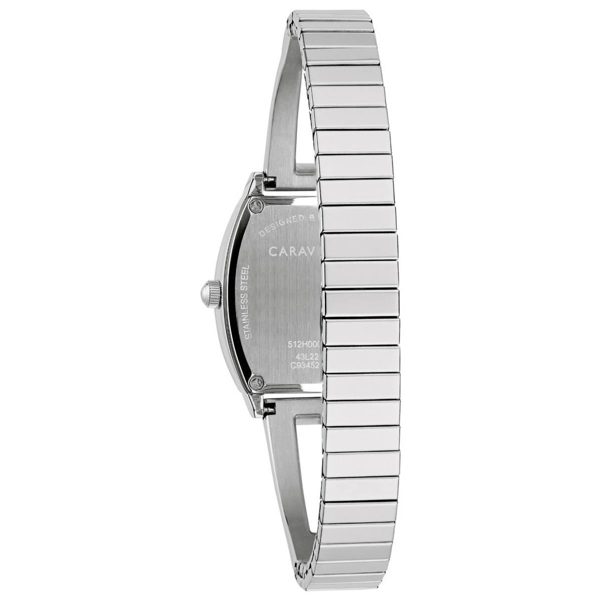 Womens Caravelle Blue Dial Stainless Steel Watch - 43L223