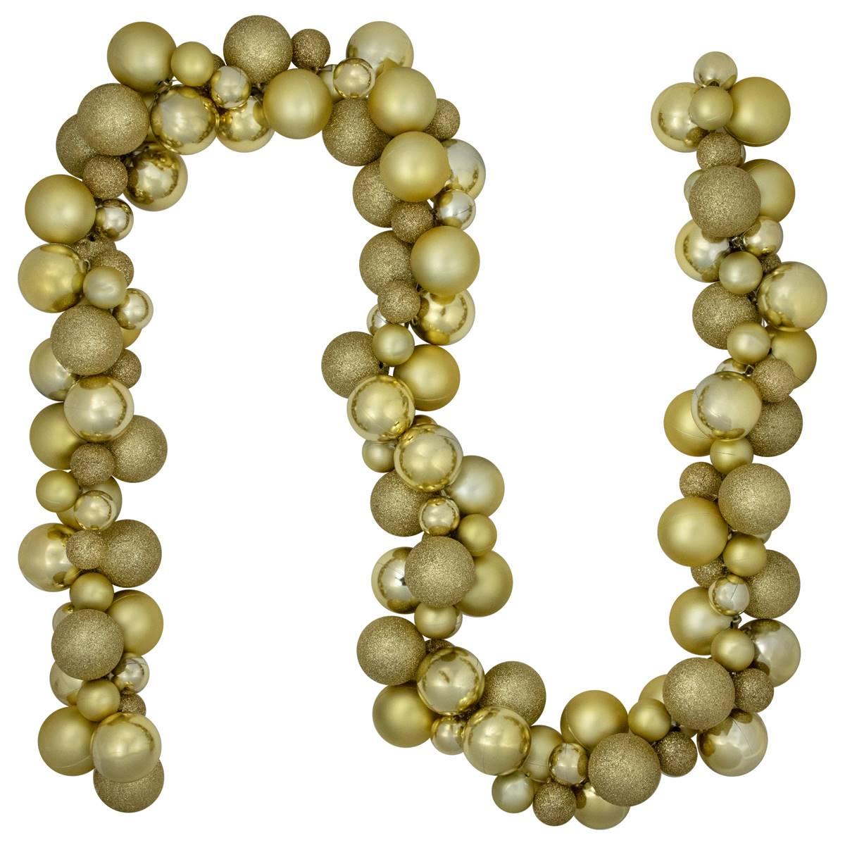 Northlight Seasonal 6ft. Shatterproof Gold Christmas Garland