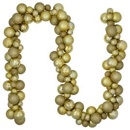 Northlight Seasonal 6ft. Shatterproof Gold Christmas Garland