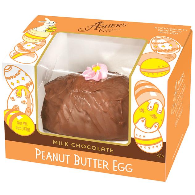 Asher’s® Chocolate Co. Milk Chocolate Peanut Butter Egg 4oz.