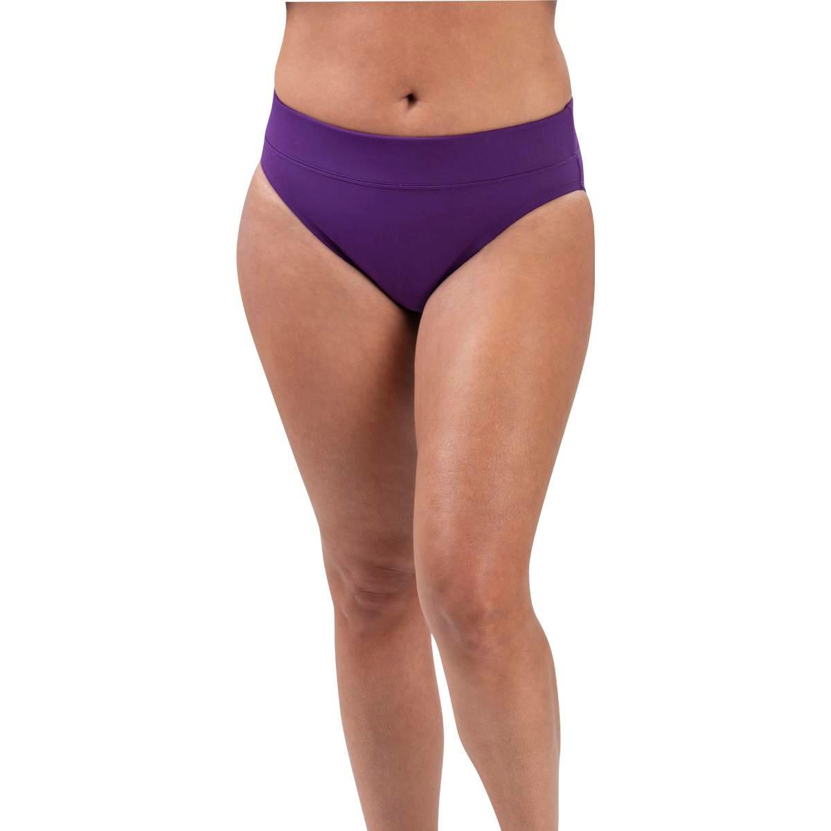 Womens Dolfin(R) Aquashape Solid Moderate Brief Swimsuit Bottom