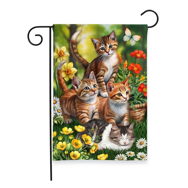 Briarwood Lane America's Garden Kitten Garden Flag