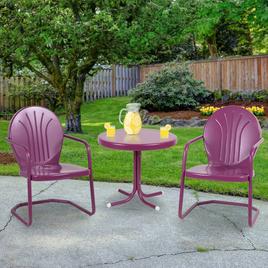 Northlight Seasonal 22in. Retro Tulip Side Table - Purple