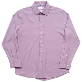 Mens Bill Blass Slim Fit Solid Long Sleeve Dress Shirt - Violet