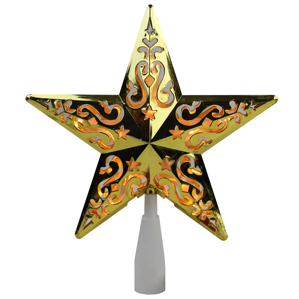 Northlight Lighted Star Cut-Out Design Christmas Tree Topper