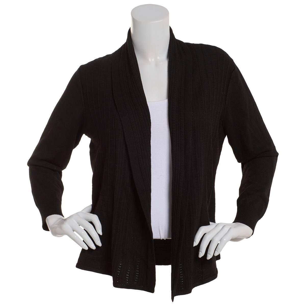 Womens Chloe & Jasmine Long Sleeve Fan Back Shortigan