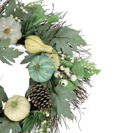 Northlight 22in. Pumpkins with Berries Fall Harvest Wreath