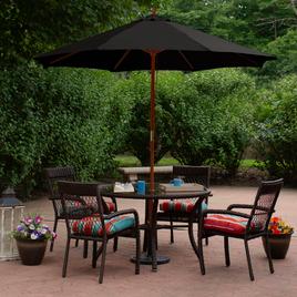 Northlight Seasonal 9ft. Patio Market Umbrella with Wooden Pole