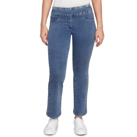 Womens Ruby Rd. Key Items Terry Denim Bootcut Jeans
