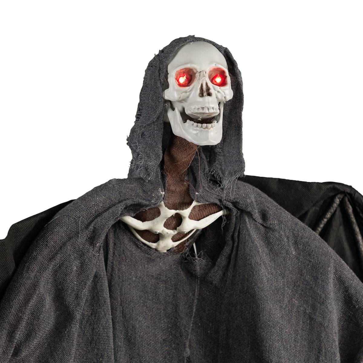 Northlight Seasonal 50in. Lighted & Animated Winged Grim Reaper