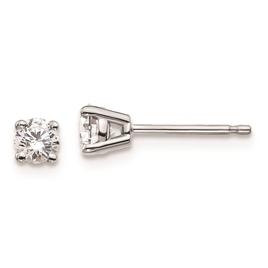 Pure Fire 14kt. White Gold 4-Prong 1/3ctw. Diamond Stud Earrings